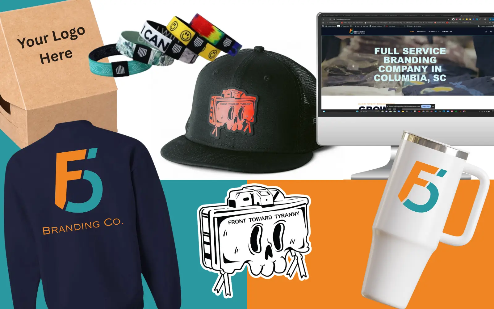 Full service branding company SC — apparel, print, signage, and promo from F5 Branding Co.