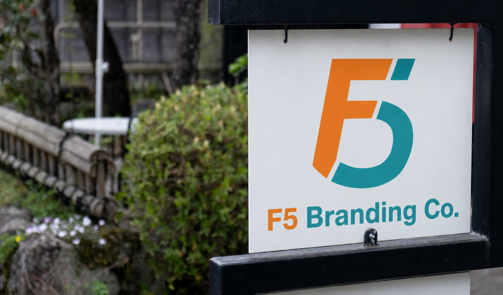 Permanent outdoor storefront signage
