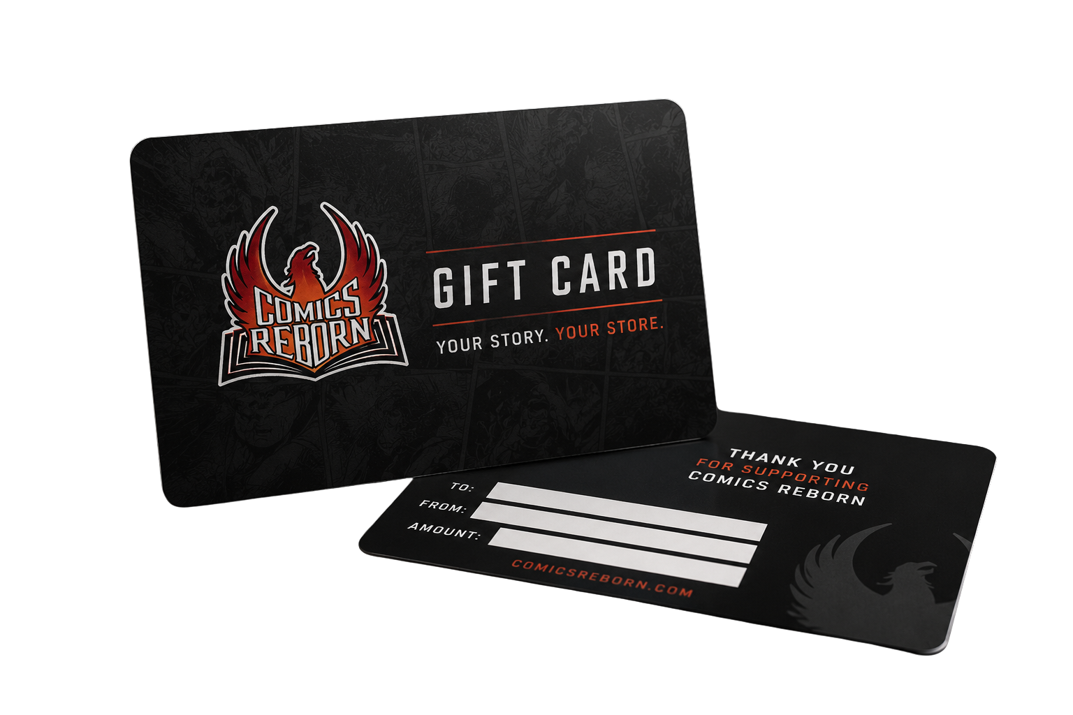 Branded gift cards printed by F5 Branding Co.