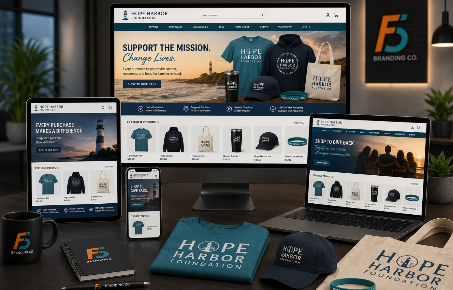 Non-profit and community group merchandise store