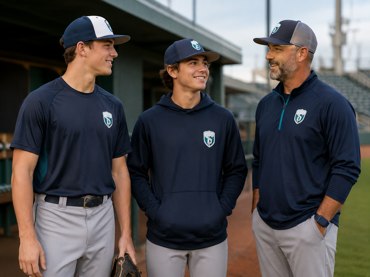 Practice shirts and sideline gear for youth sports teams in South Carolina